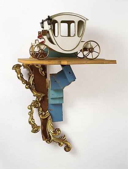 Haim Steinbach Shelf with Coach 1983 wood, paint a...