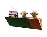Haim Steinbach un-color becomes alter ego 1984 pla...