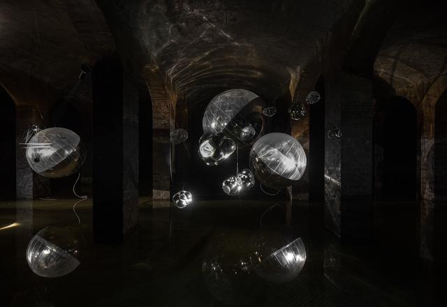 This is an installation image of Tomas Saraceno's...