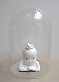 Peggy PREHEIM Baby Medusa 1998 White clay, glass d...