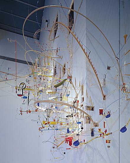 Sarah Sze Seamless 1999 mixed media dimensions var...