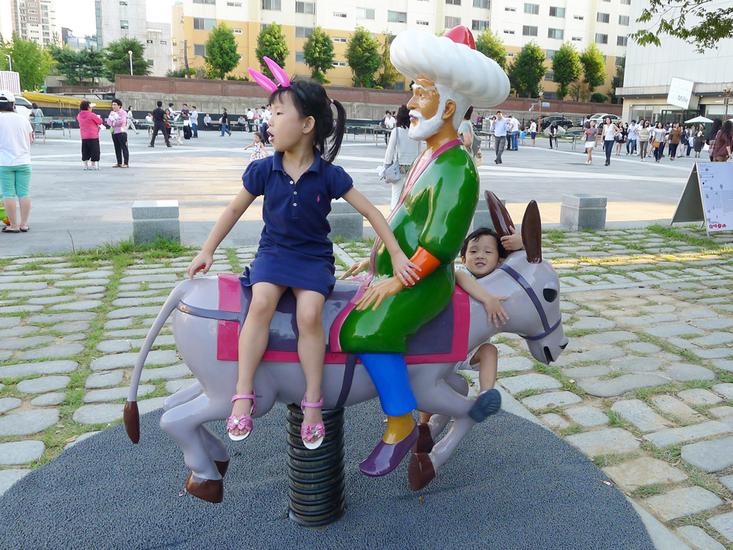 Molla Nasreddin the antimodern, 2012 fibreglass, l...