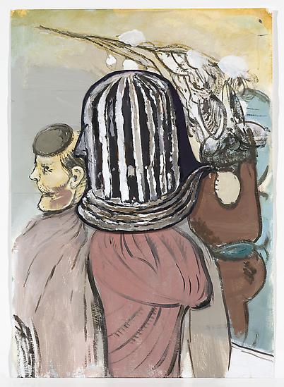 Neal TAIT Untitled (caged head) 2008 acrylic and t...