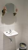 Laura Lima Toilet 2014 wall, arms, wood and mirror...