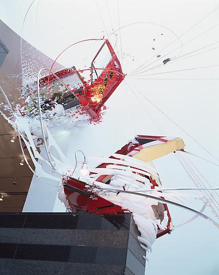Sarah Sze Things Fall Apart 2001 mixed media dimen...