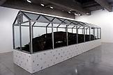 Mark DION Vivarium 2002 Maple log, soil, aluminum,...