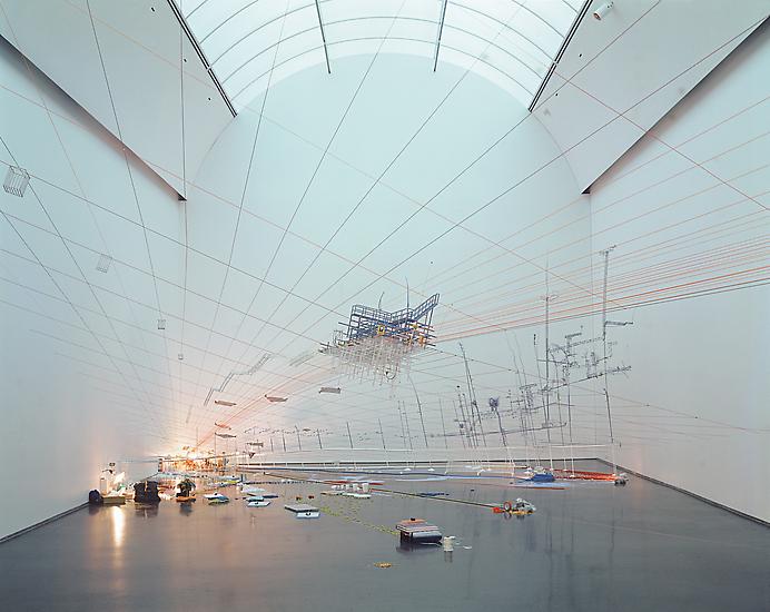 Sarah Sze Proportioned to the Groove 2005 mixed me...