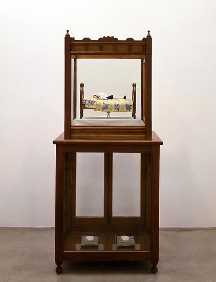 Peggy PREHEIM Raising Time 2007 clay, antique fabr...