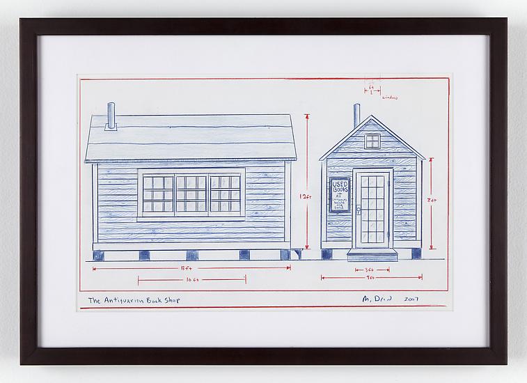Mark DION The Antiquarian Bookshop 2007 colored pe...