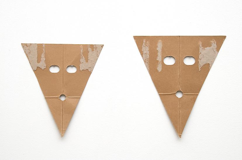 Jack Strange Worried Couple 2009 cardboard, nails...