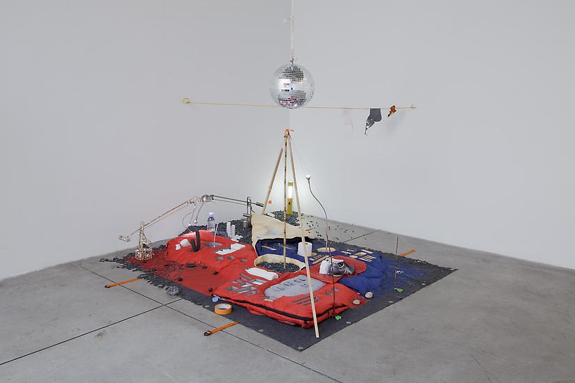 Sarah Sze Fifty-fifty 2010 Mixed media, sleeping b...