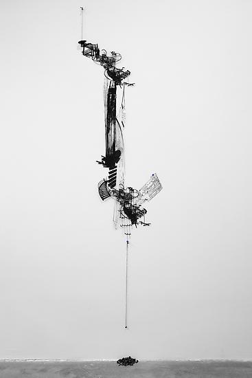 Sarah Sze Checks and Balances 2011 Stone, string,...