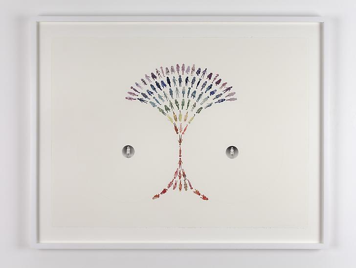Peggy PREHEIM Our Glass 2011 pencil and banknote f...