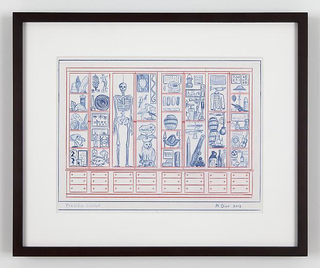 Mark DION Presidio Cabinet 2012 colored pencil on...