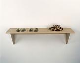 Haim Steinbach Untitled (insoles, corks) 1997 MDF...