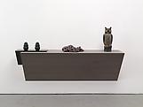 Haim Steinbach Untitled (dog chews, chain, scarecr...