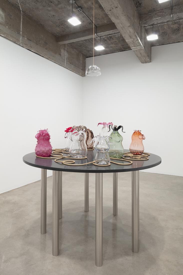 This is an installation image of Kelly Akashi exhi...
