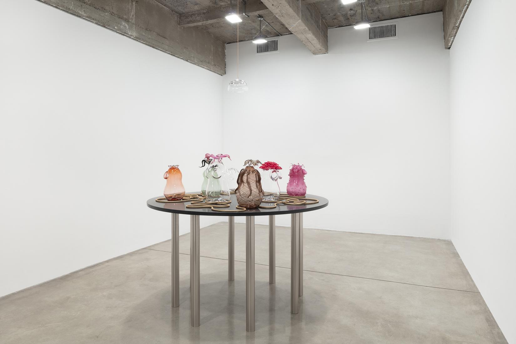 This is an installation image of Kelly Akashi exhi...
