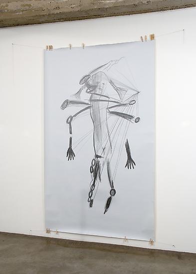 Mark Manders Falling Hands 2009 pencil on paper, t...