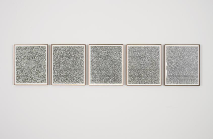 Lisa Oppenheim Leisure Work II 2012 Five silver ge...