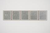 Lisa Oppenheim Leisure Work II 2012 Five silver ge...