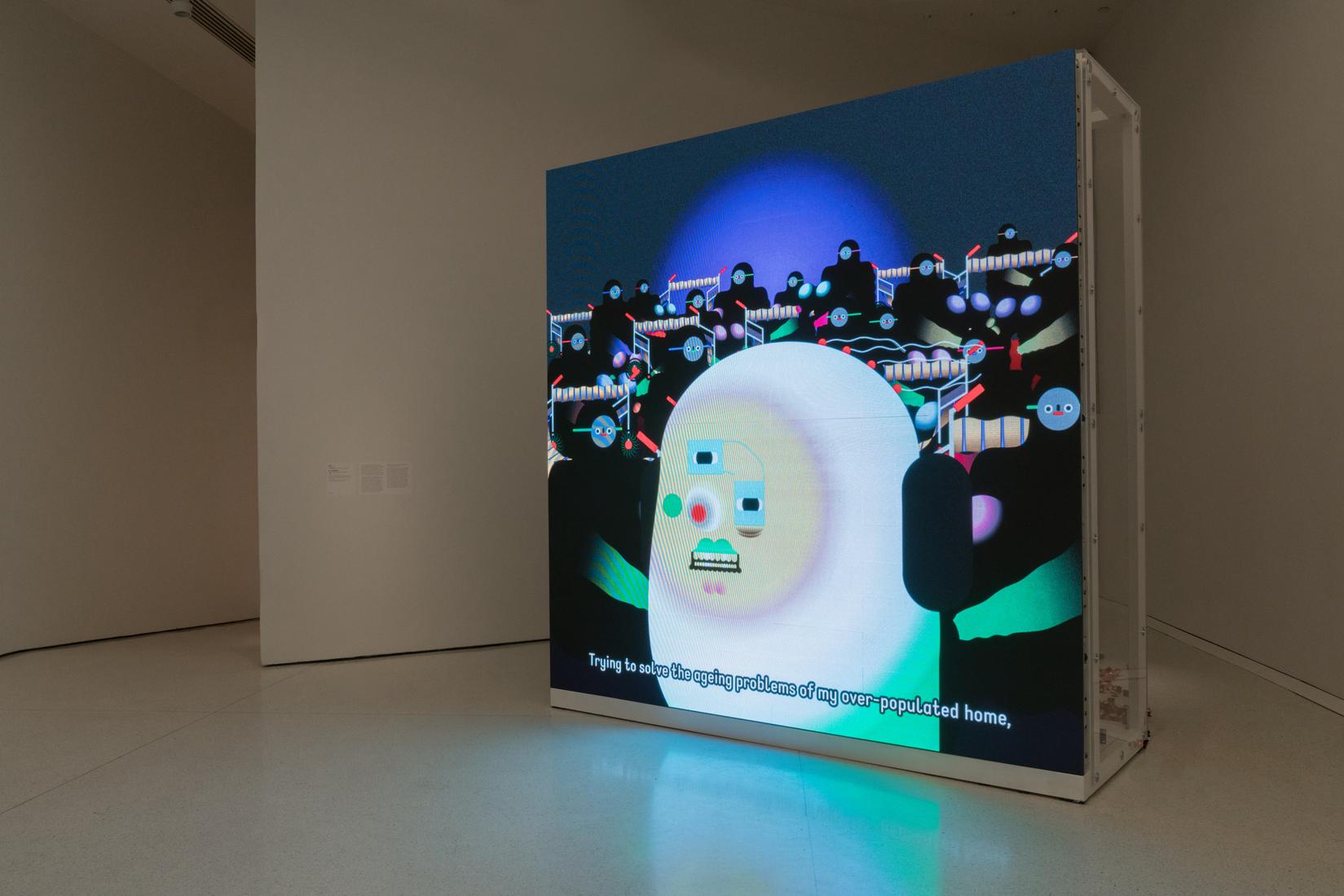 Wong Ping, Installation view, One Hand Clappi...