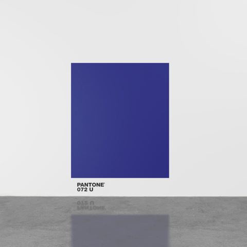 Haim STEINBACH pantone072U 2016 Vinyl text, acryli...