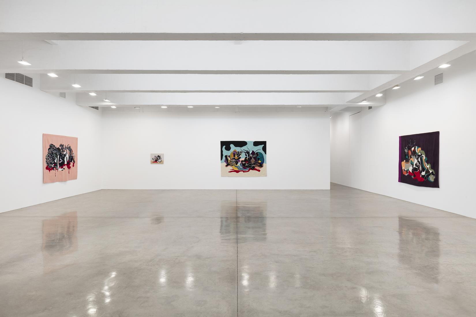 This is an installation image of Rivane Neuenschwa...