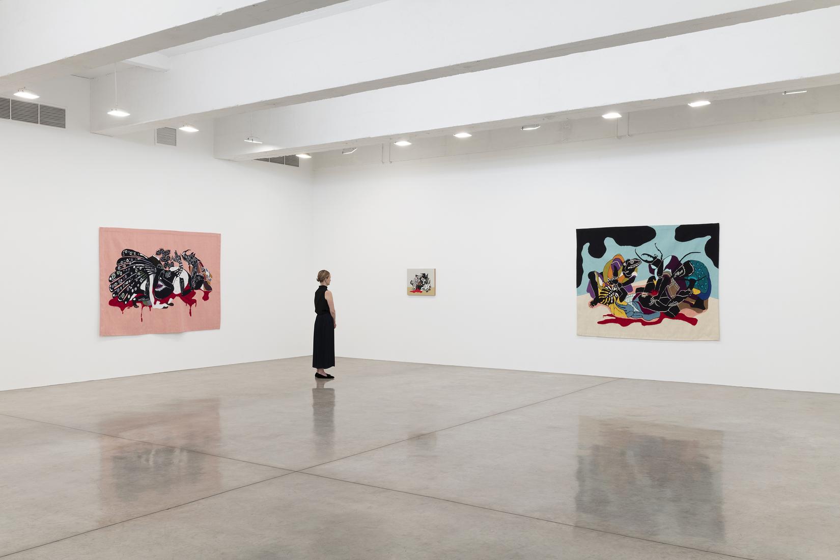 This is an installation image of Rivane Neuenschwa...