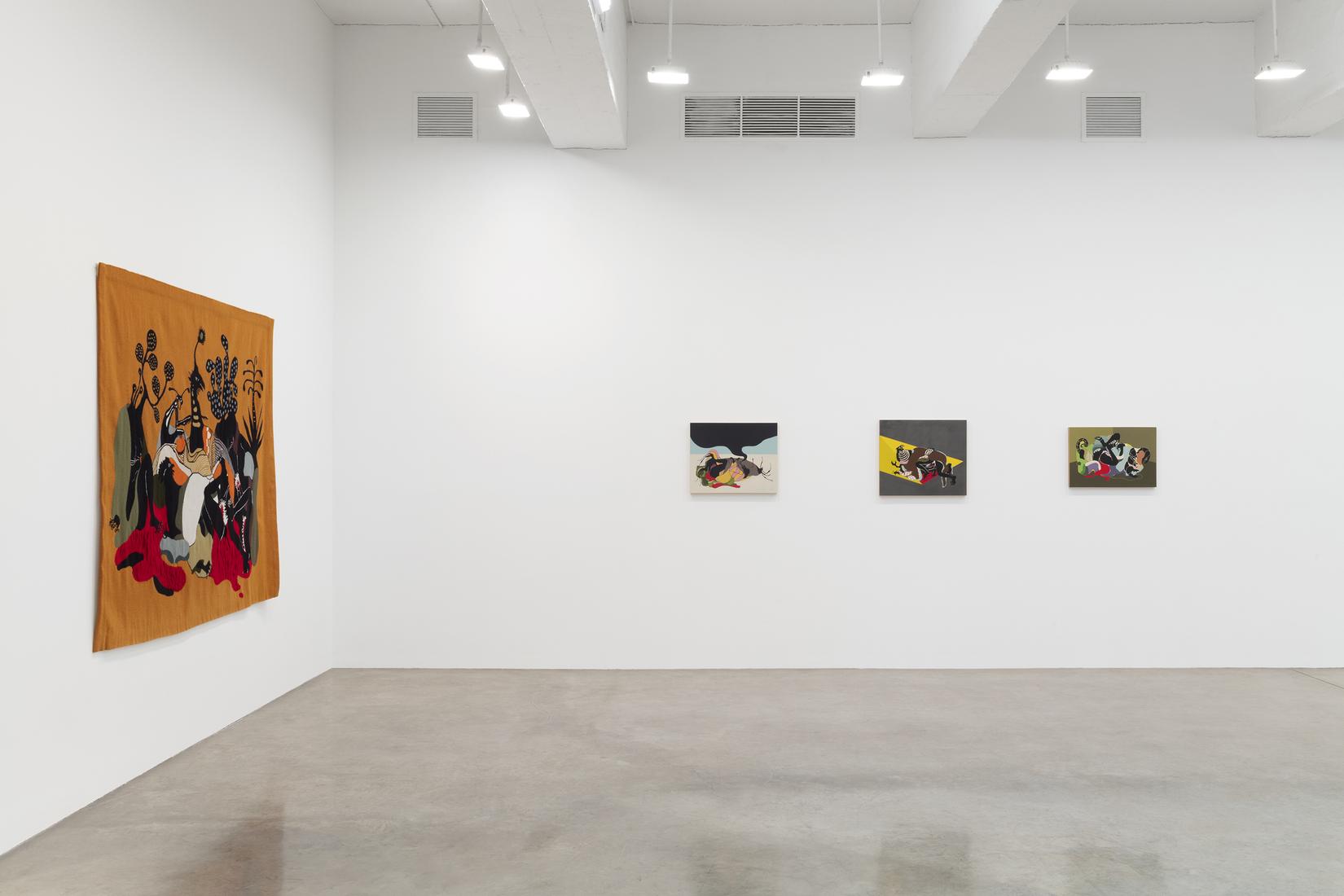 This is an installation image of Rivane Neuenschwa...