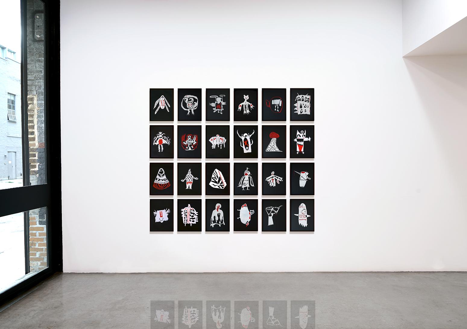 This is an installation image of Rivane Neuenschwa...