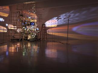 This is an image of Sarah Sze's sculpture called C...