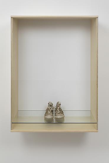 Haim Steinbach Untitled (sneakers) 2013 Wood, plas...