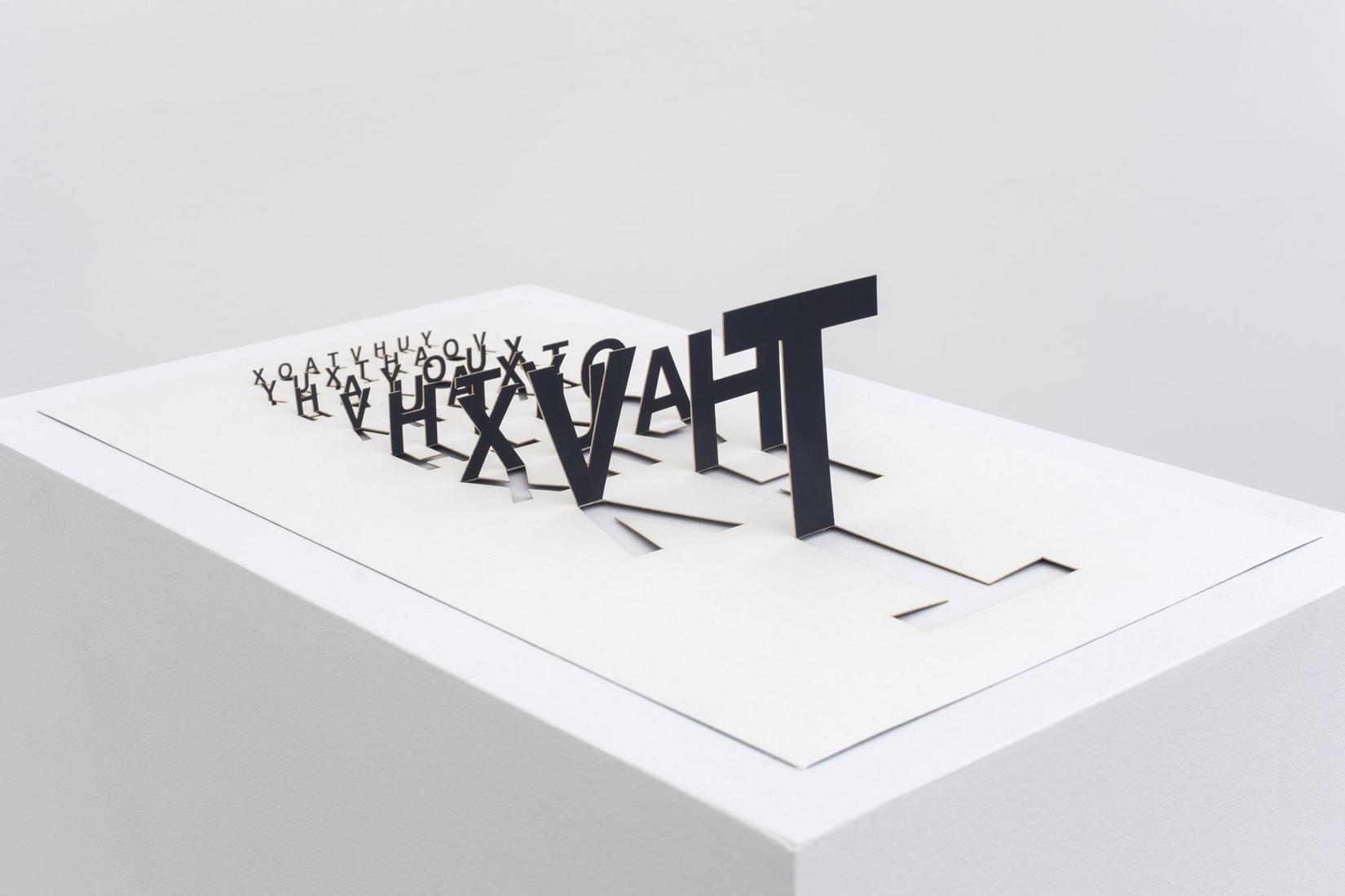 Sarah SZE Eyechart 2011 color silkscreen and laser...