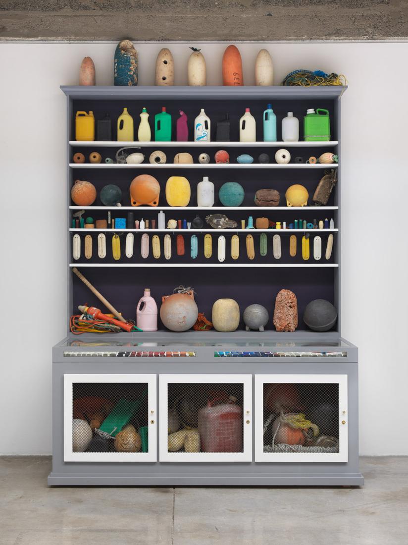 Mark DION Cabinet of Marine Debris 2014 cabinet; w...