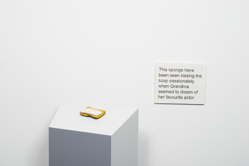 Laure Prouvost This sponge have been seen kissing...