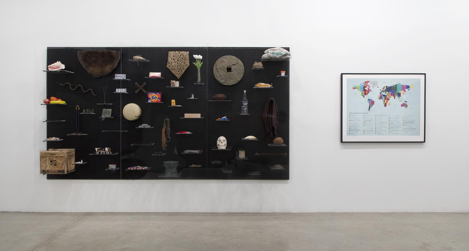 This is sculpture of Agnieszka KURANT's "Currency...