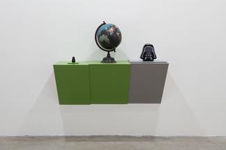 Haim STEINBACH Untitled (dog chew, globe, Darth Va...