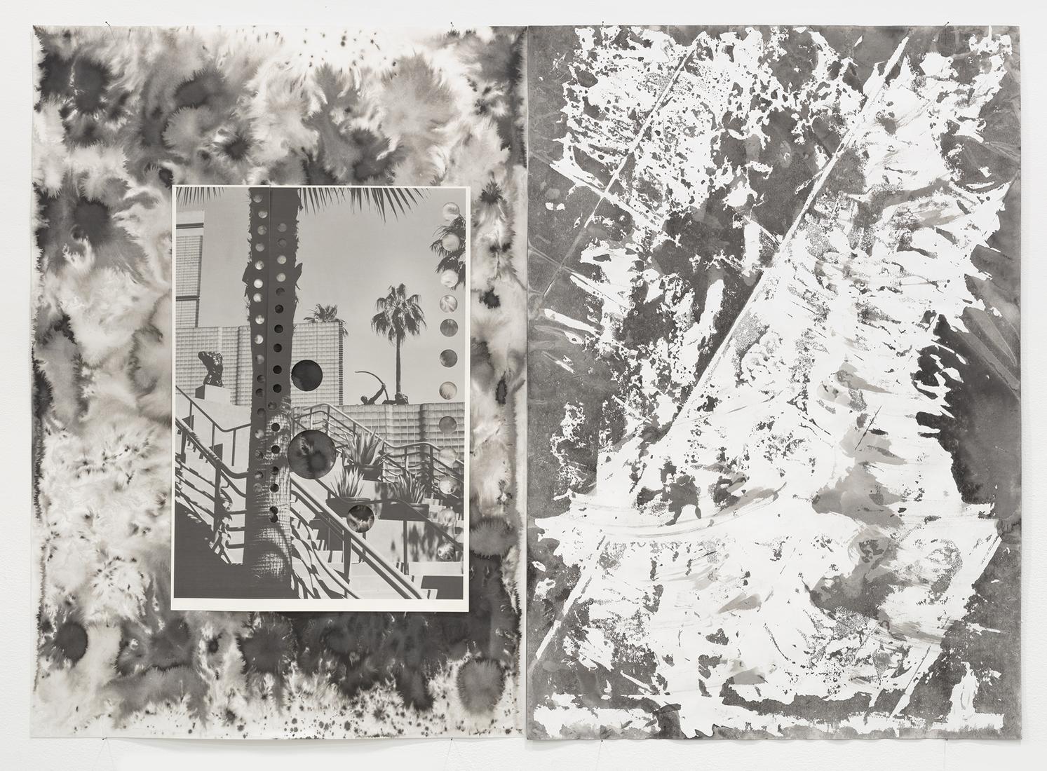 Dirk STEWEN Untitled 2017 ink and inkjet pri...