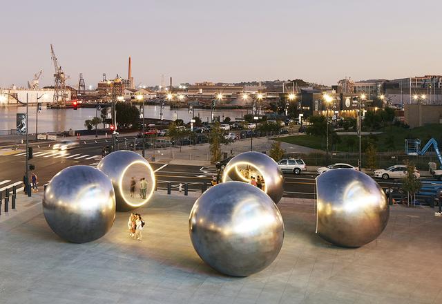 This is an installation image of Olafur Eliasson's...