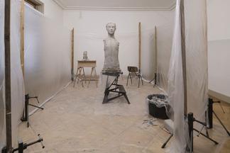 Mark MANDERS Room with Unfired Clay Figure 2014 Pa...