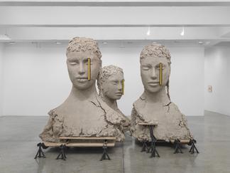 Mark MANDERS Composition with Four Yellow Vertical...