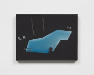Dana POWELL Night swim 2019 Oil on linen 9 x 12 in...