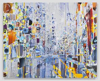 This is an image of Sarah Sze's painting called Su...