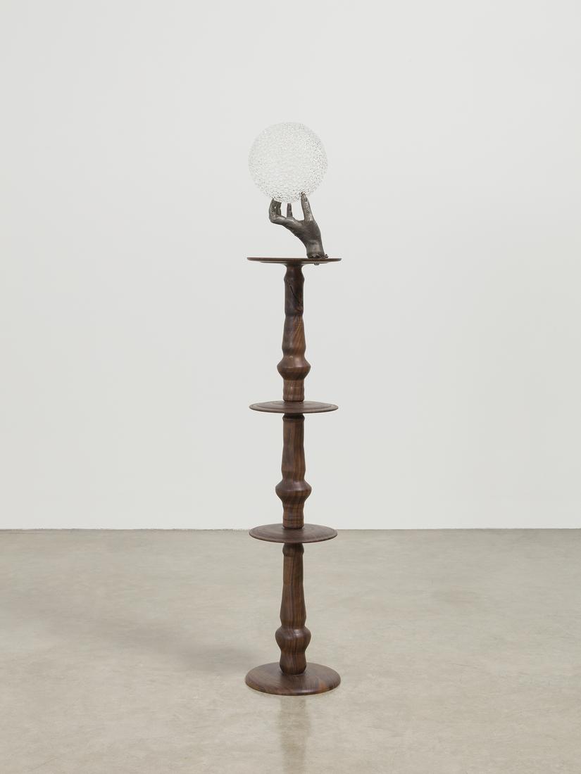 This is an image of Kelly Akashi's sculpture "Poro...