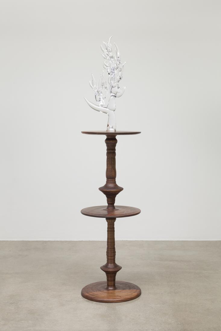 This is an image of Kelly Akashi's sculpture "Guar...