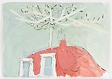 Neal TAIT Toits de Parise 2008 acrylic and tempera...
