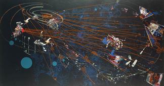Sarah SZE Night 2003 offset lithograph and silkscr...