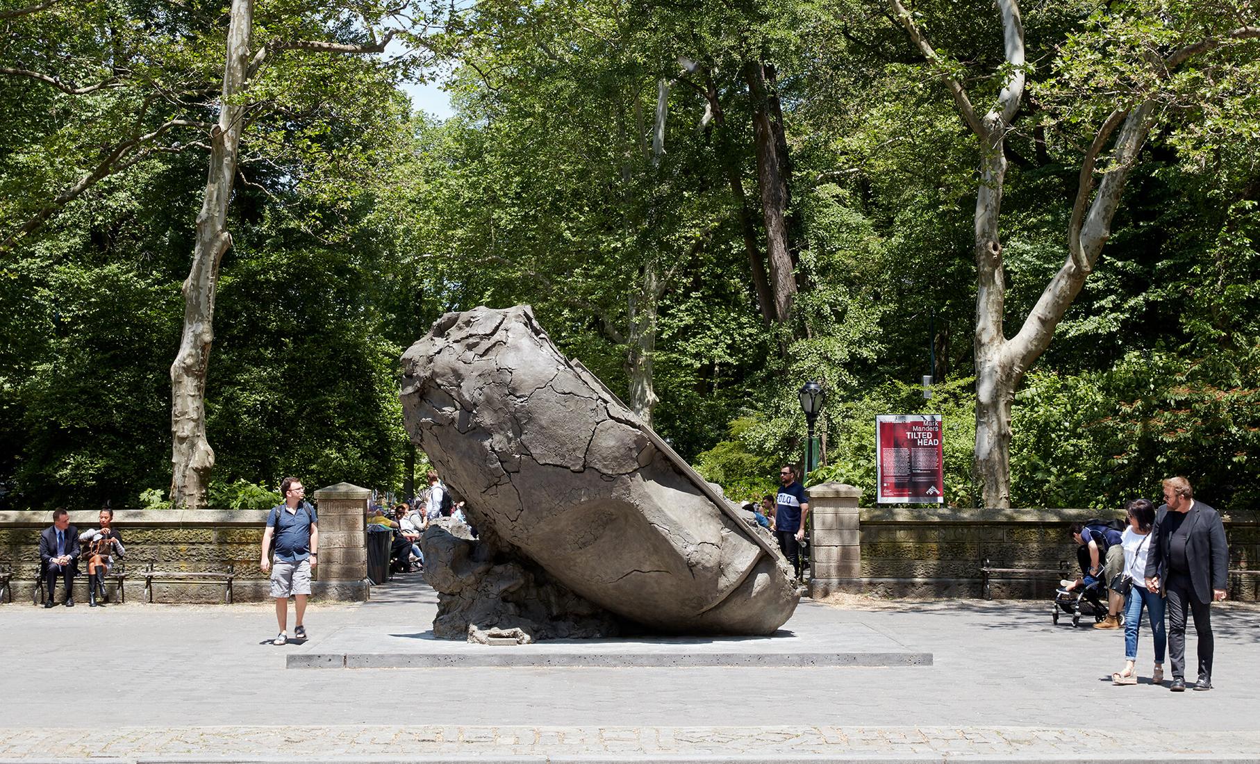 Mark MANDERS Tilted Head 2015-18 patinated bronze...